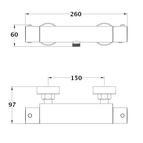 Grifo mezclador termostático PROTHERM plan