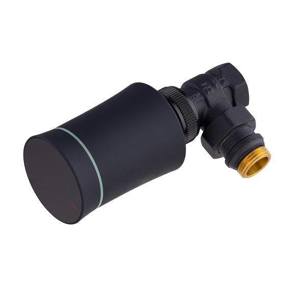 Válvula de radiador conectado negro