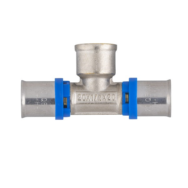 té multicapa diámetro 20 con salida hembra en el centro