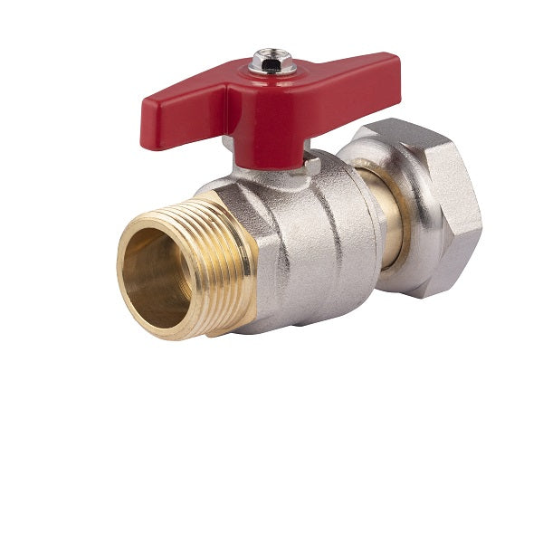 Válvula con palomilla macho - hembra tuerca libre 3/84