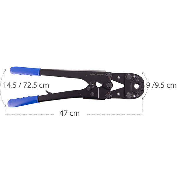 pinza de prensar multicapa