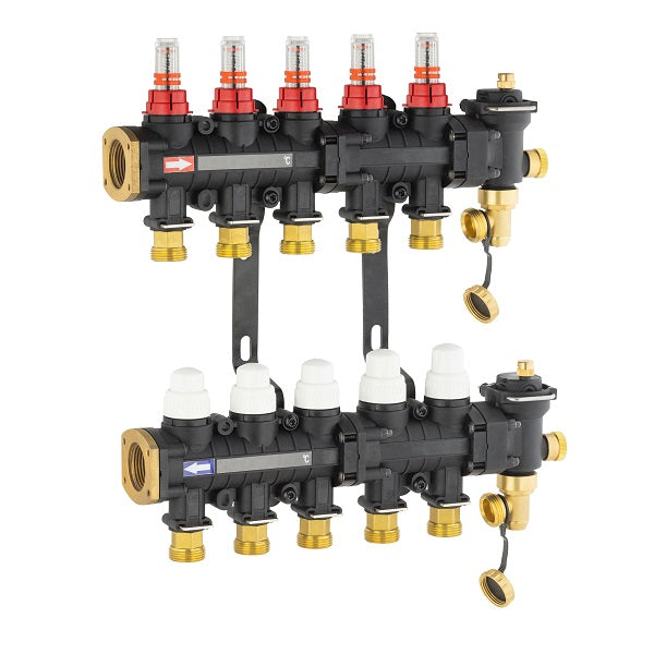 Colector para suelo radiante / refrescante 5 circuitos