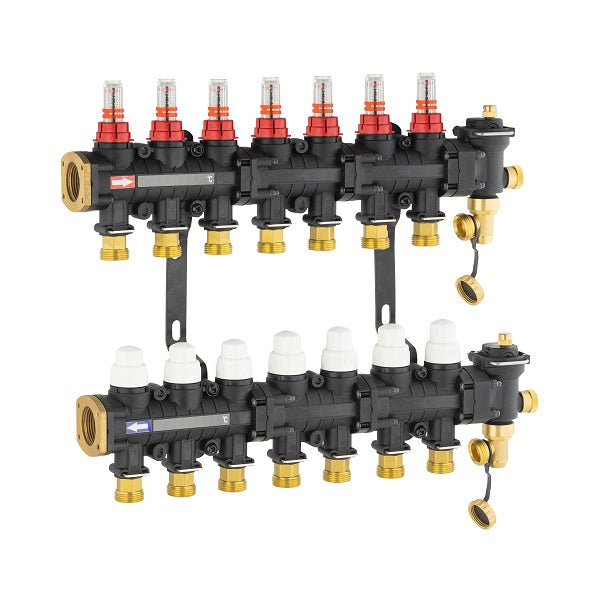 Colector para suelo radiante / refrescante 7 circuitos