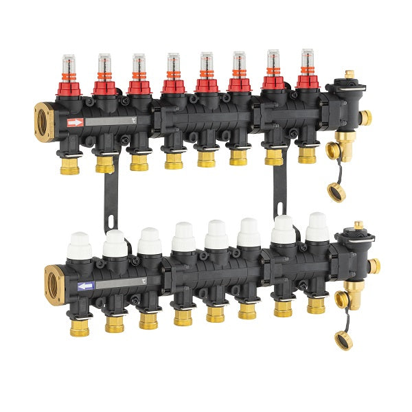 Colector para suelo radiante / refrescante 8 circuitos