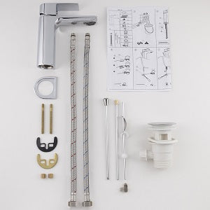 Grifo de lavabo cromado