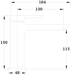 Grifo lavabo monomando AZUL