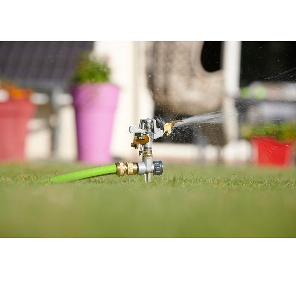 Aspersor rotativo sectorizable automático de metal