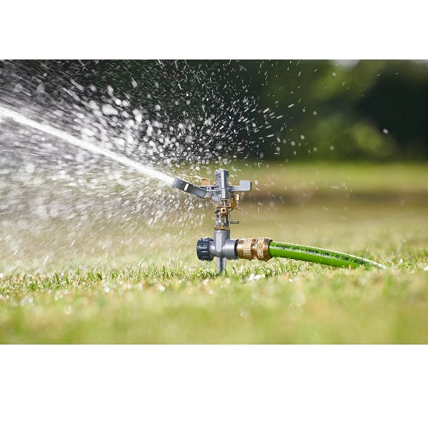 Aspersor rotativo sectorizable automático de metal