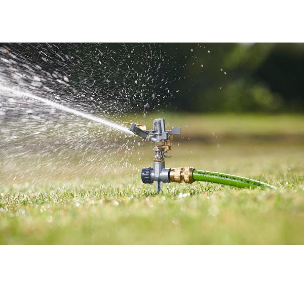 Aspersor rotativo sectorizable automático de metal