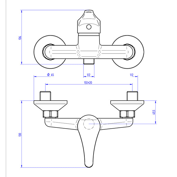 Este monomando de ducha SIESTA armonizara su ducha mediante su acabado cromado