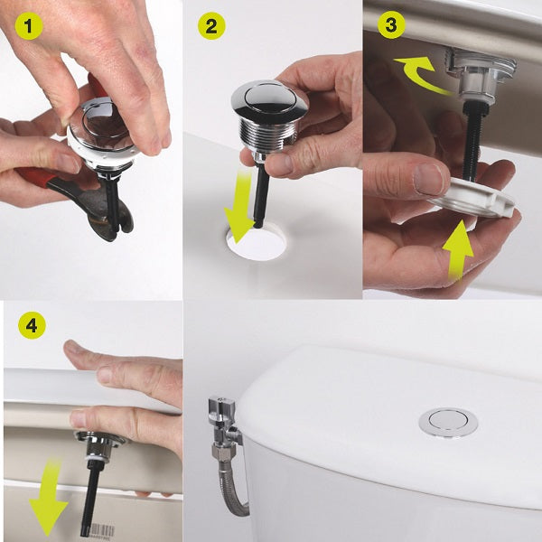 Botón de descarga mecanismo WC