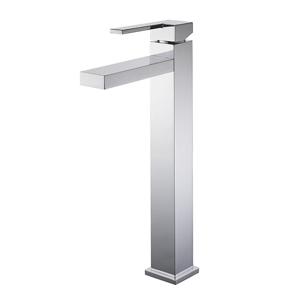 Grifo de lavabo alto con aireador invisible CUARTO cromado