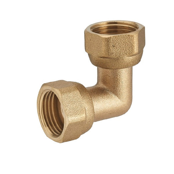 Codo tuerca loca doble hembra