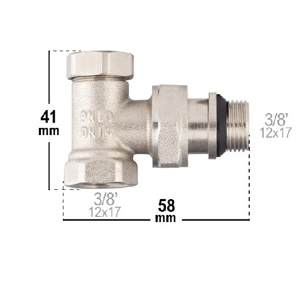 Detentor de Radiador dimensiones