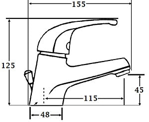 Monomando Lavabo TILT