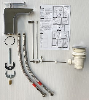 Grifo de lavabo cromado