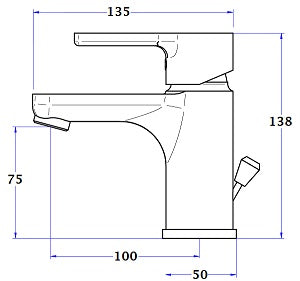 Grifo Lavabo Monomando COLUMBIA