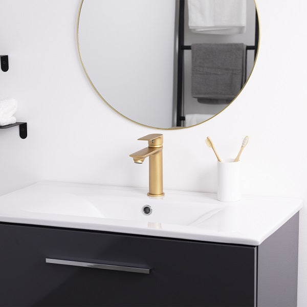 Grifo lavabo monomando dorado NYTIA