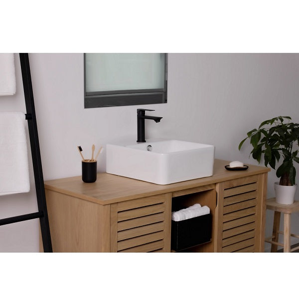 Monomando bajo lavabo NYTIA negro