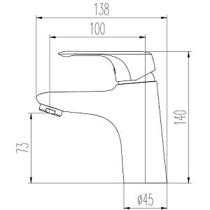 Grifo lavabo monomando ONE