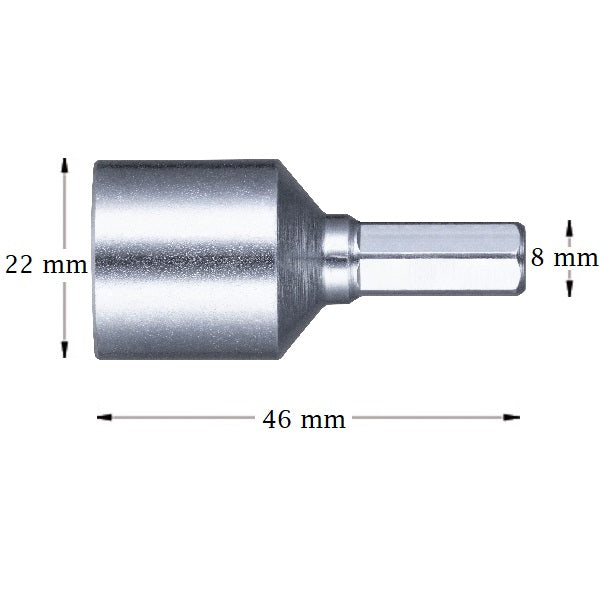 Herramienta para colocar tornillo doble rosca fijación fontanería