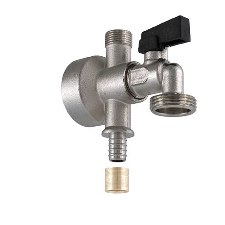 Apliqué mural con perforación y grifo 1/4 de giro