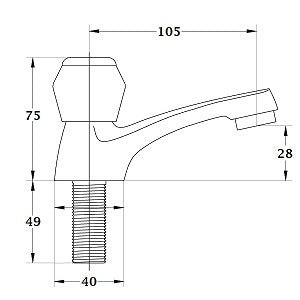 Grifo de lavamanos BOURGET