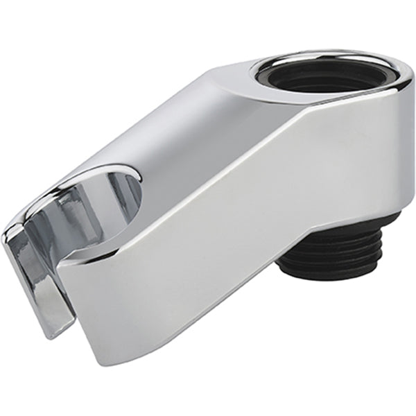 Soporte de ducha para fijar en un grifo. Soporte de ducha de ABS cromado. Se fija entre el grifo y el flexible de ducha MH1/2'