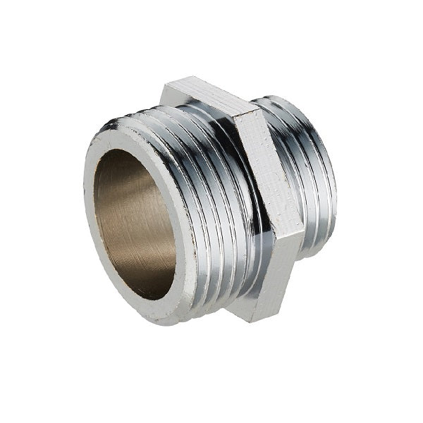 doble tuerca macho reducida cromada