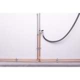 Candeeiro de parede com perfuração e torneira de 1/4 de volta