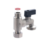 Candeeiro de parede com perfuração e torneira de 1/4 de volta