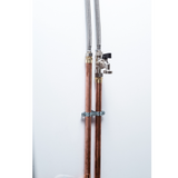 Candeeiro de parede com perfuração e torneira de 1/4 de volta