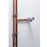 Candeeiro de parede com perfuração e torneira de 1/4 de volta