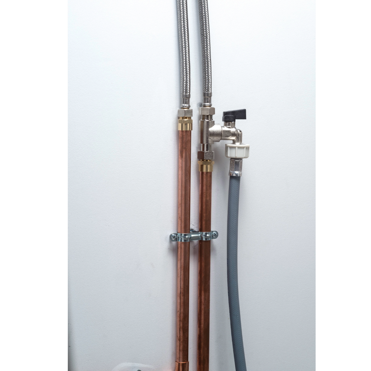 Candeeiro de parede com perfuração e torneira de 1/4 de volta