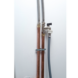 Candeeiro de parede com perfuração e torneira de 1/4 de volta