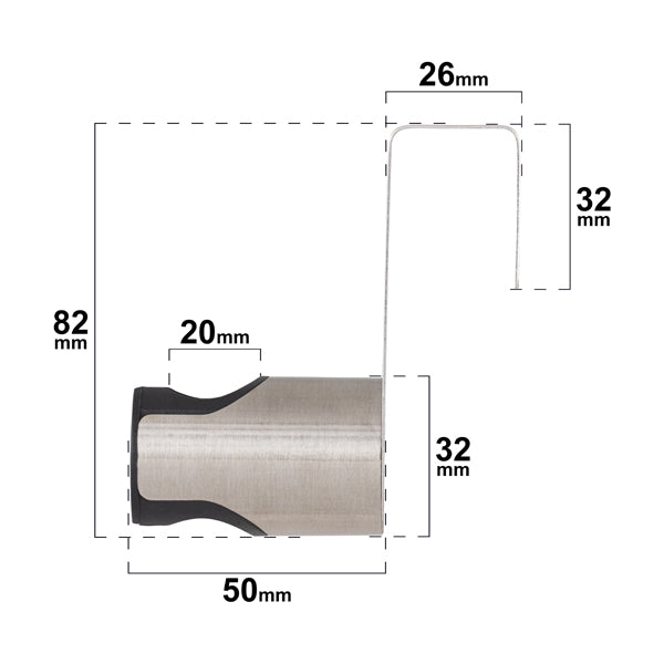 Soporte ducha de mano para colgar en el depósito wc