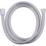 Latiguillo inox doble grapa cromado 1.50m