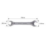 Llave fija de doble boca 14x15 mm