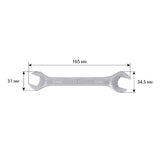 Llave fija de doble boca 16x17 mm