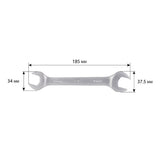 Llave fija de doble boca 18x19 mm