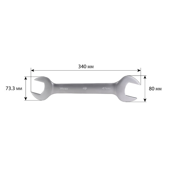 Llave fija de doble boca 38x42 mm