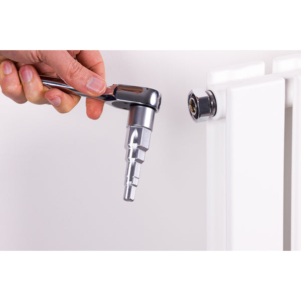 Llave escalonada universal para radiador y fontanería