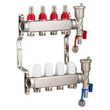 Colector para suelo radiante en acero inoxidable