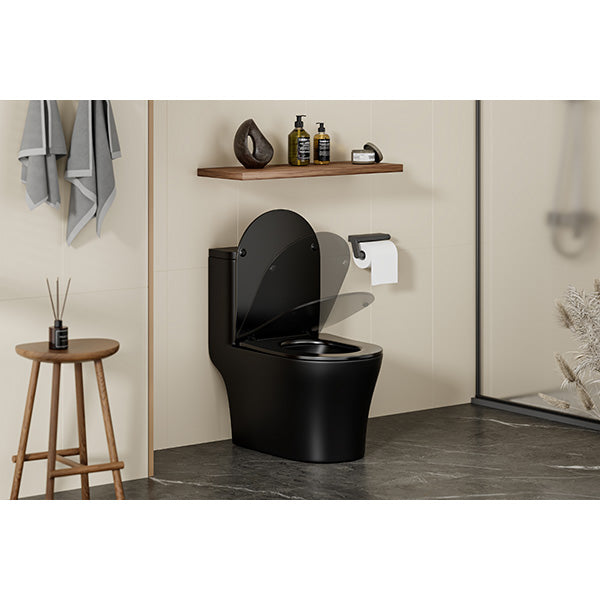 Tapa WC termoestable negra ultrafina