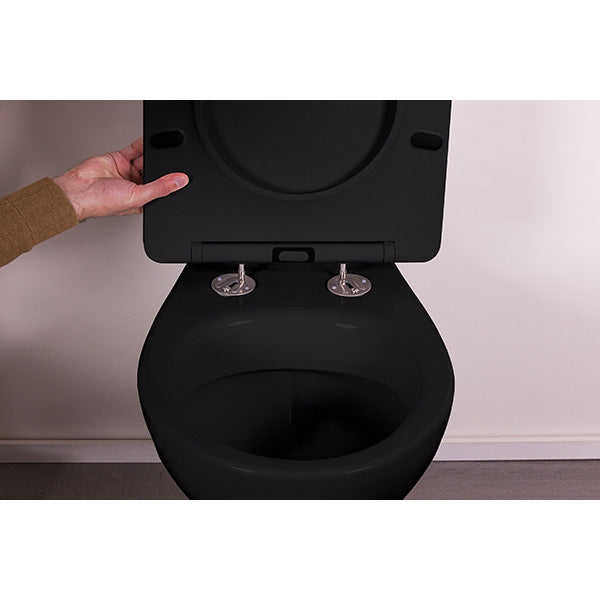 Tapa WC termoestable negra ultrafina