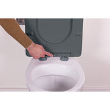 Tapa WC termoestable antracita ultrafina