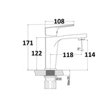 Grifo lavabo monomando plan