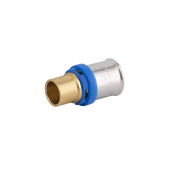 racor pasarela cobre multicapa a prensar 20 mm - 14 mm