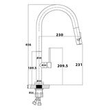 Grifo de cocina plan