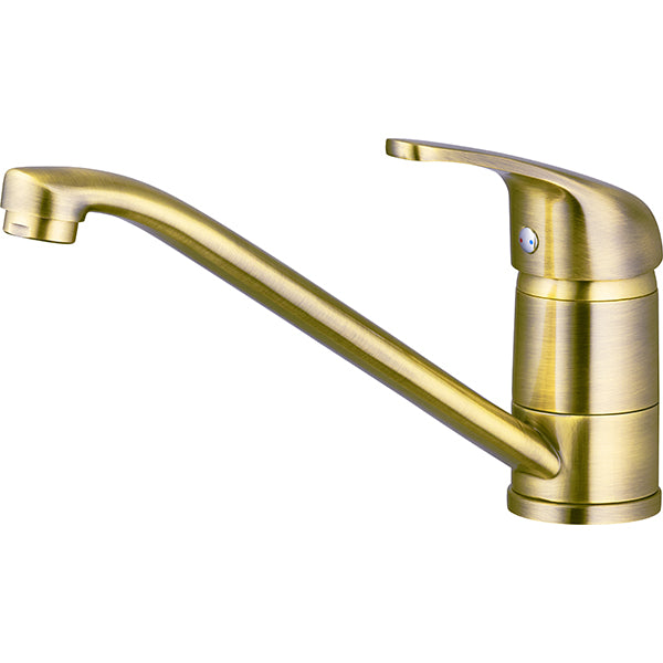 Grifo monomando cocina latón viejo